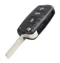 Выкидной Корпус ключа Volkswagen Skoda  2011+ - HU66  3кн