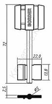 Латунь - ПАРУ САМ _ БОРДЕР-02 _ BRD2DP (065-02)